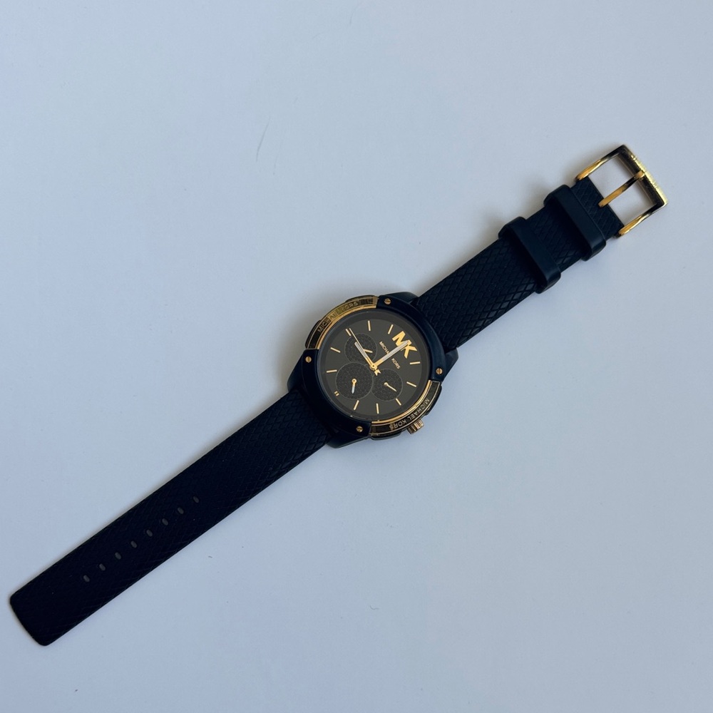 Michael Kors Black and Gold Watch
